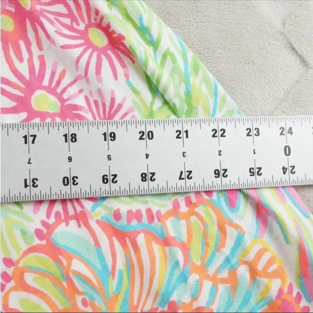 Lilly Pulitzer Dominica Sun Dress Womens XS  Lovers Coral Handkerchief Hem - Picture 11 of 14